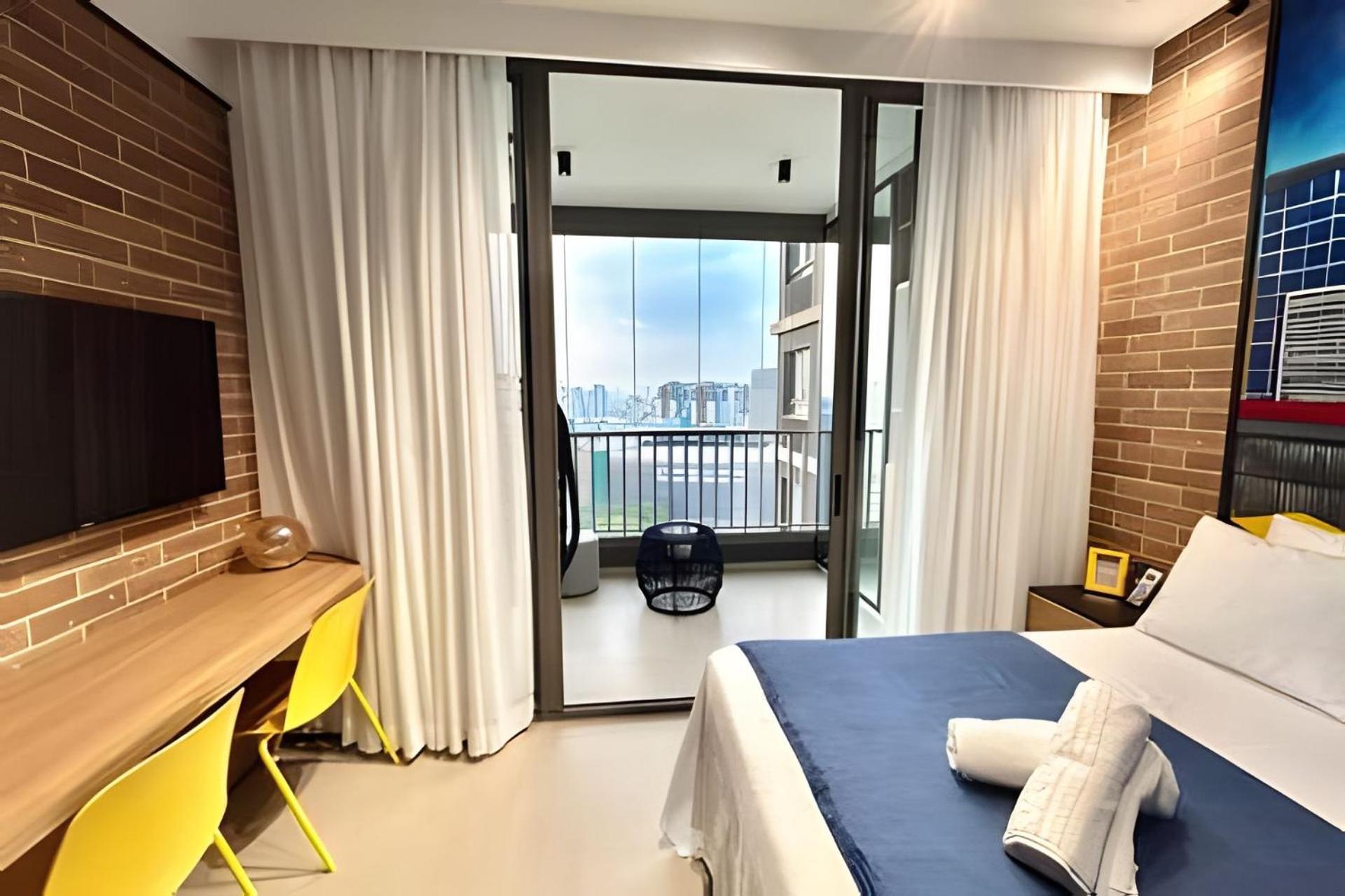 Studio/Moderno/200 M Allianz/Piscina/Wifi/Vaga Сан-Пауло Экстерьер фото